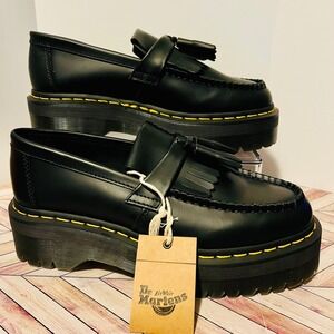 Dr. Martens Black Tassel Loafers